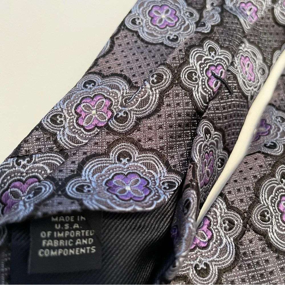 Hart Schaffner Marx Tie‎ Mandala Purple